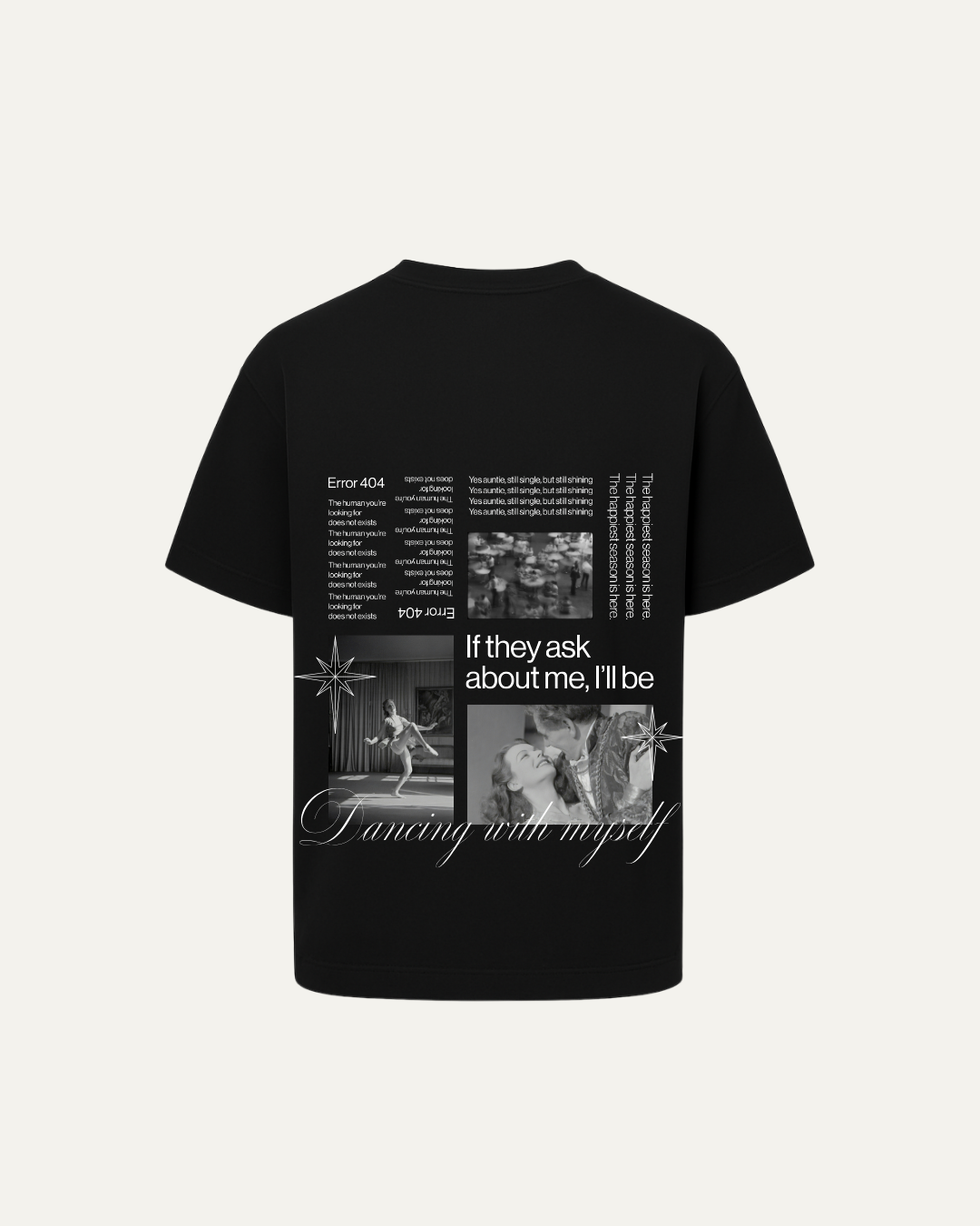 DANCING WITH MY SELF BLACK TSHIRT
