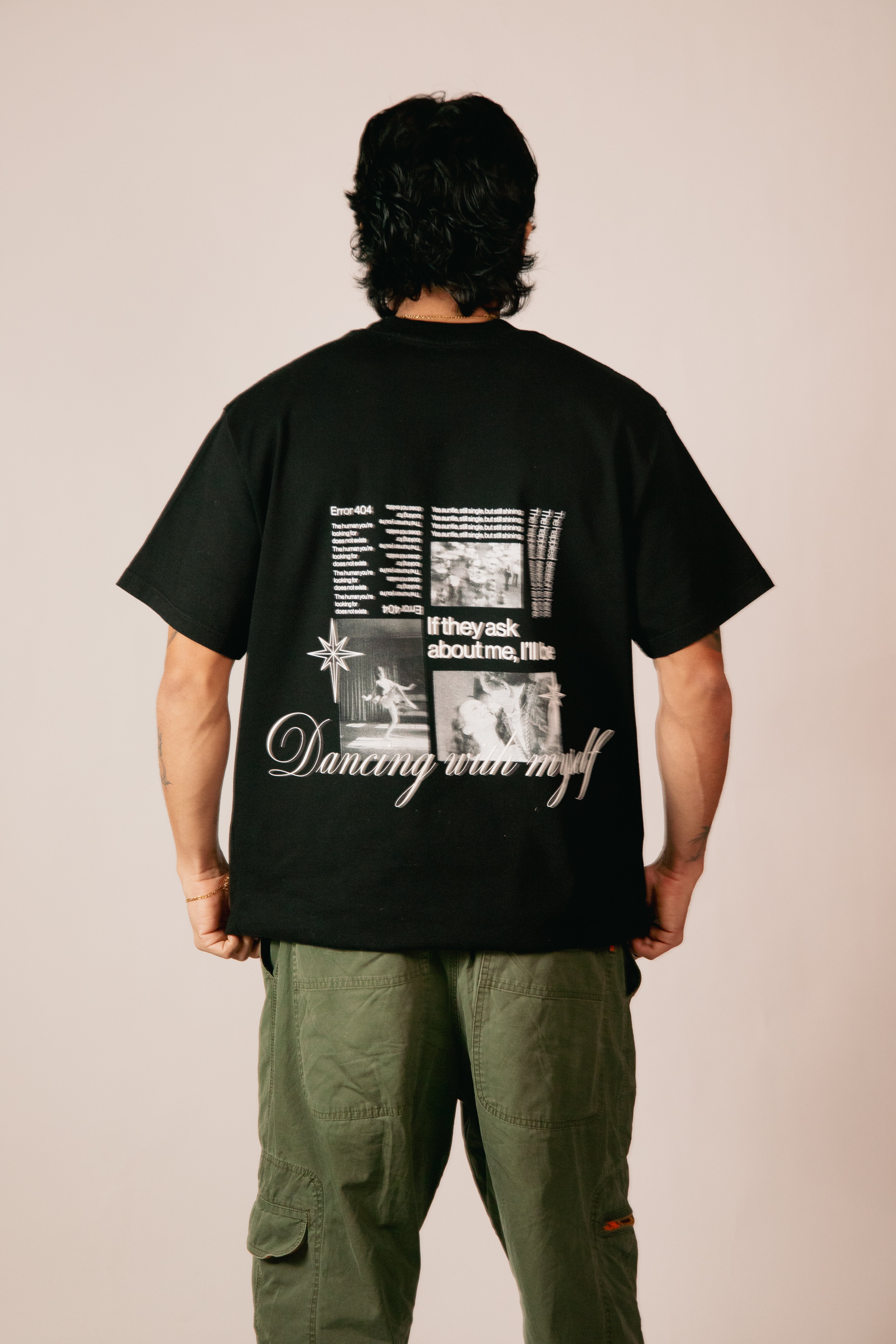 DANCING WITH MY SELF BLACK TSHIRT