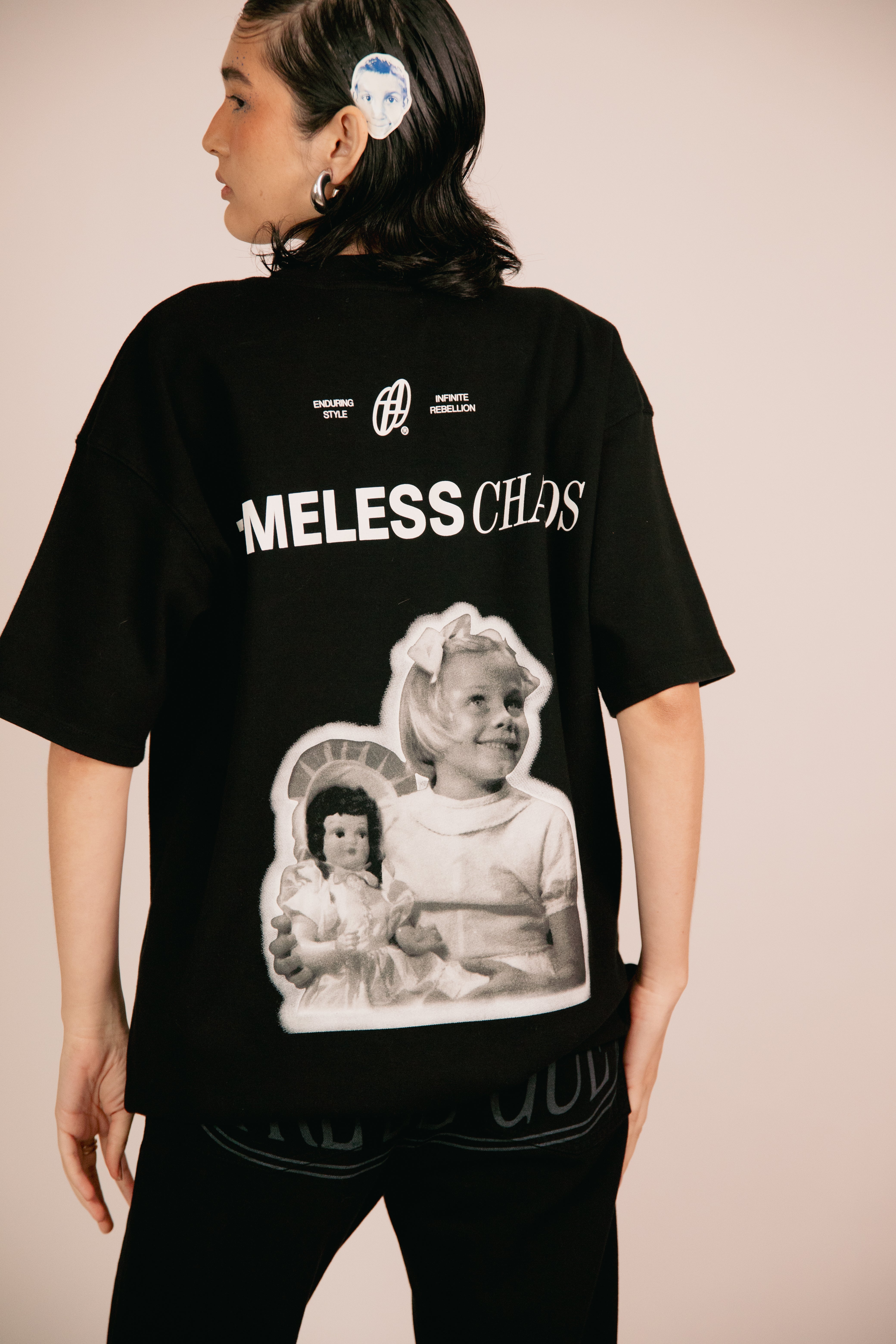 DOLL SHADOW BLACK TSHIRT