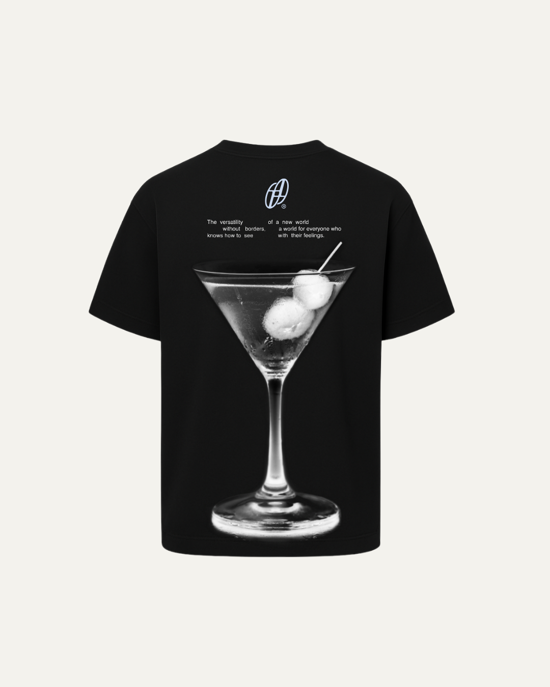 CAMISETA MARTINI NEGRA