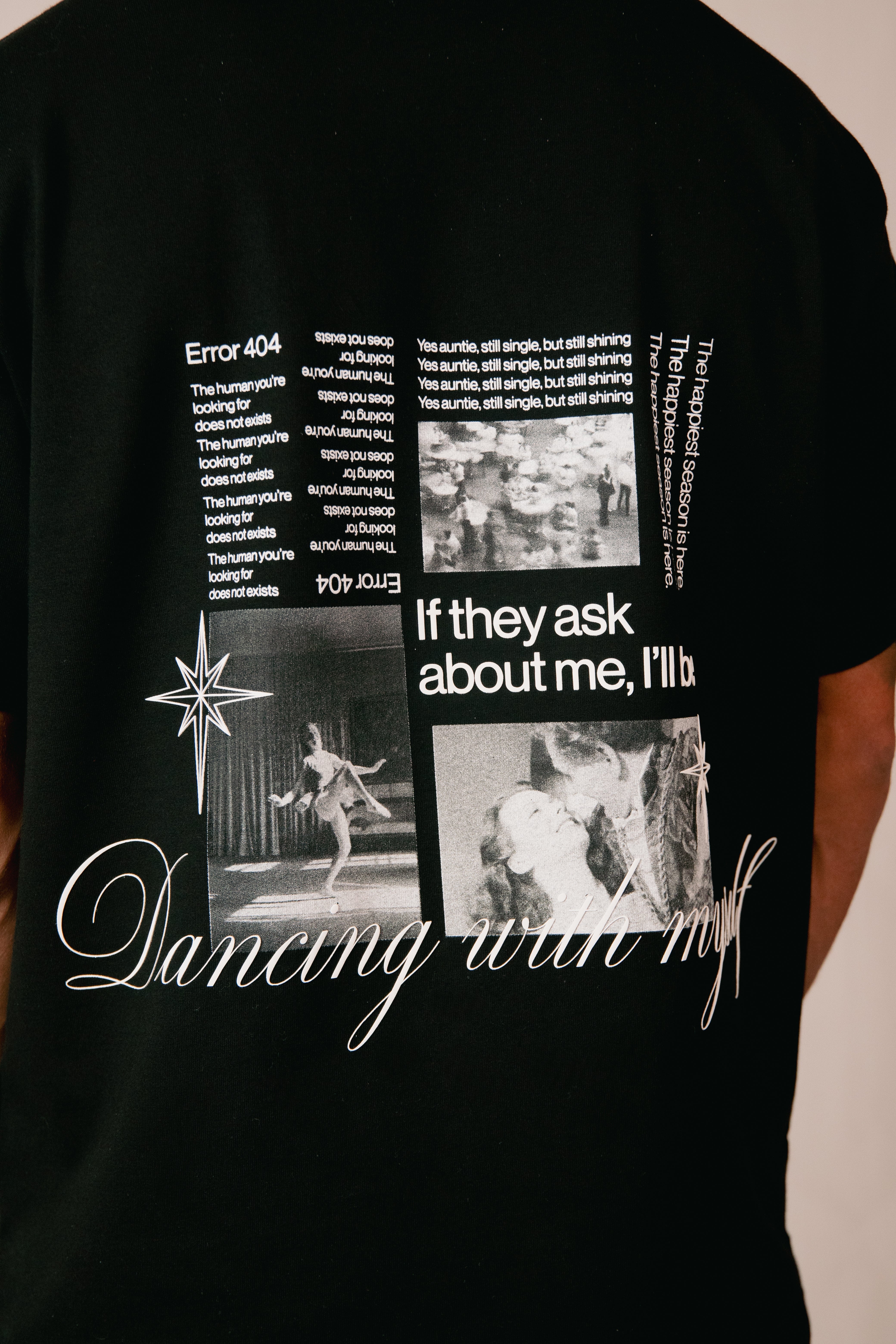 DANCING WITH MY SELF BLACK TSHIRT