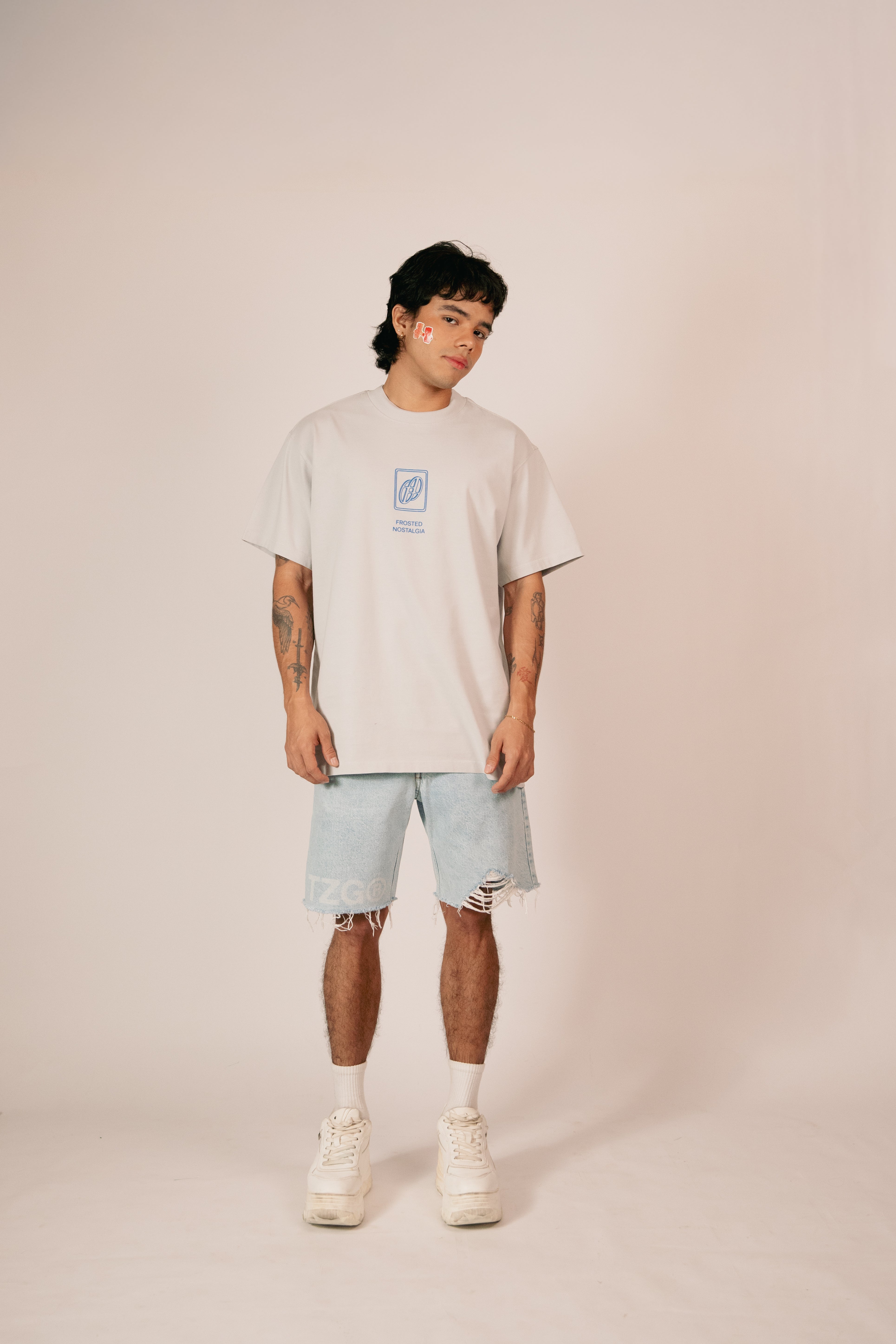 FROSTED NOSTALGIA GREY TSHIRT